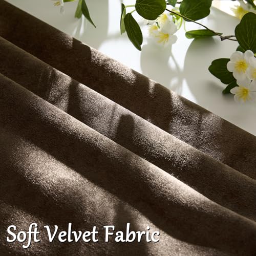 Brown Velvet Pillow Covers 22x22 Decorative Pillows Pack of 2 (Brown / 22" x 22" (Pack of 2))