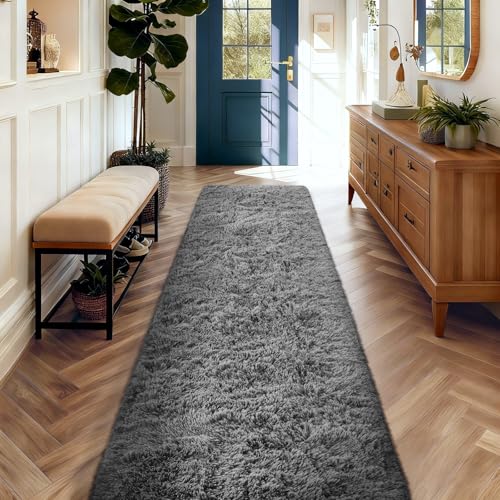 2x10 Runner Rug for Hallway (1- Grey / 2' x 10' (Rectangular))