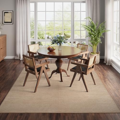 Washable Area Rugs 5x7 ft Non Slip Area Rug for Living Room Brown (A- Brown / 5' x 7')