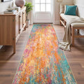 Washable Runner 2'x10' Abstract Area Rug for Hallway Starlight (Starlight / 2' x 10' (Runner))