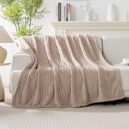 90x104 Inch Brown King Size Blanket (Light Brown / King(90x104))