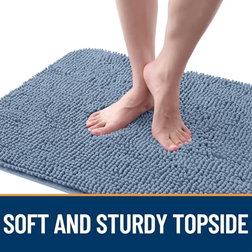 Dog Door Mat for Muddy Paws 47x20 (Airy Blue / 47" X 20")