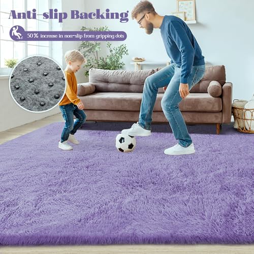 8x10 Area Rugs for Living Room (Purple / 8' x 10' (Rectangular))