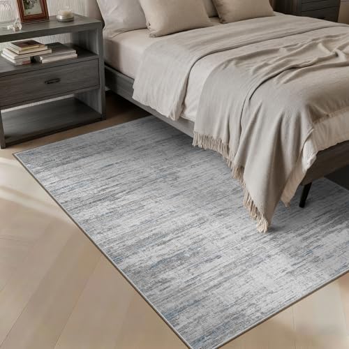 Washbale Rugs 3x5 Ultra Soft Area Rug (Blue/Grey / 3' x 5' (Rectangular))