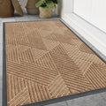 Front Door Mat Outside Entrance (Coffee / 59" X 34")