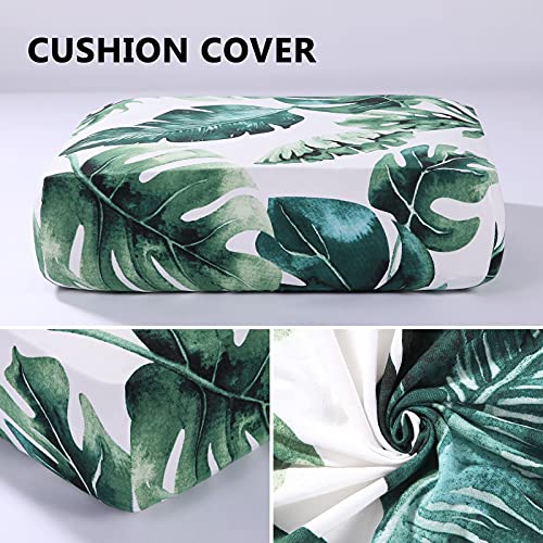 Printed Couch Cushion Covers (Green / Seat Cover Large)