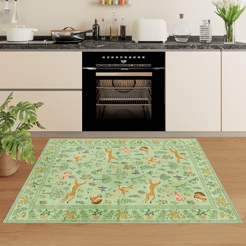 2x3 Entryway Rug (Light Green(animal) / 2' x 3' (Rectangular))