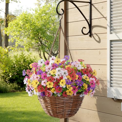 Artificial Flowers for Outdoor (6 Mix Color)