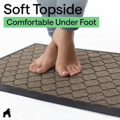 WeatherMAX Door Mat (Latte Quatrefoil / 58" x 34")