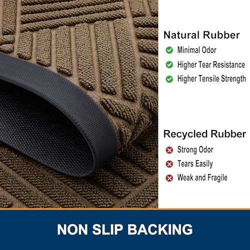 Front Door Mat Outside Entrance (Brown / 71" X 47")