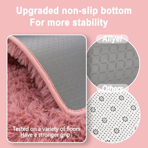 Soft Runner Rugs for Bedroom Hallway 2x5 Blush Pink (2' x 5' (1 pc) / Blush Pink)