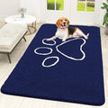 Dog Door Mat for Muddy Paws 59x35 (Navy Blue / 59" X 35")