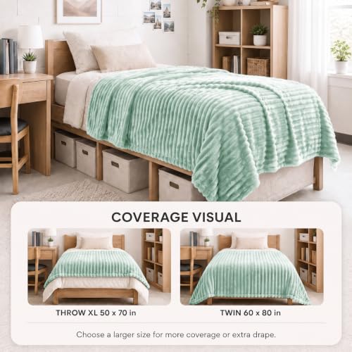 Sage Green Twin Blanket for Bed (Sage Green / Twin (60" x 80"))
