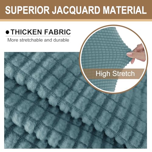 Stretch Futon Cover Armless Bed Slipcover (Light Blue / Futon)