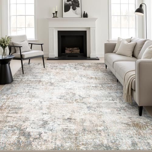 10x14 Area Rug Living Room (Brown Grey / 10' x 14' (Rectangular))