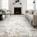 9x12 Area Rug Living Room Rug (Brown Grey / 9' x 12' (Rectangular))