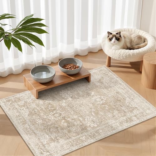 2x3 Washable Rugs for Entryway (Beige/Brown / 2' x 3' (Rectangular))