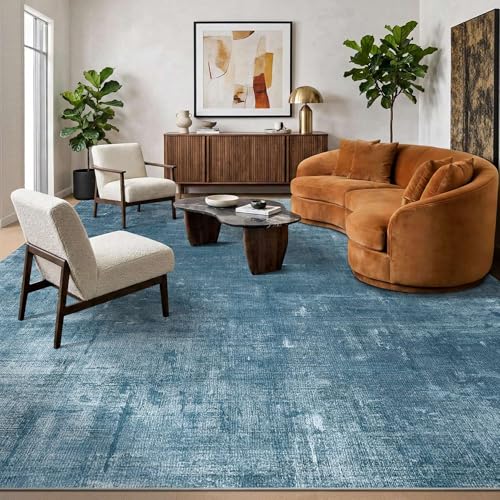 10x14 Area Rug for Living Room Modern Large Washable Rug (Blue / 10' x 14' (Rectangular))