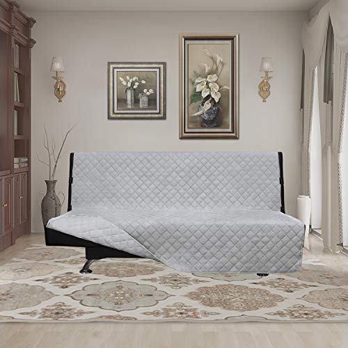 Reversible Couch Cover (Light Gray/Light Gray / Large Futon)