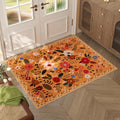 Door Mat 2x3 Area Rug Washable (Yellow Orange / 2' x 3' (Rectangular))