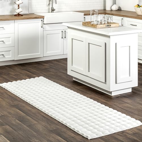 Jeni Off White Checkered Washable Runner Rug (Jeni Off White / 2'6" x 8' (Rectangular))