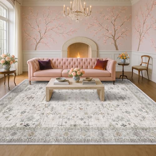 Large 10x12 Living Room Rug (10' x 12' (Rectangular) / Light Gray / Sage)
