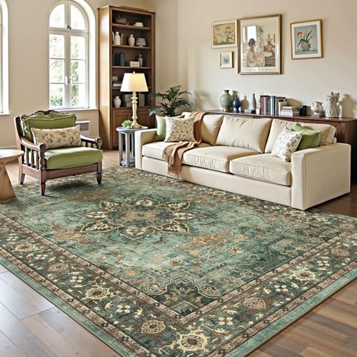 6x9 Green Area Rugs for Bedroom Living Room (Sunflower Green / 6' x 9' (Rectangular))