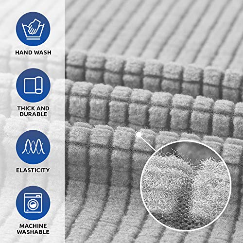 Stretch Oversized Couch Covers for Sofa Slipcover (Silver / X-Large)