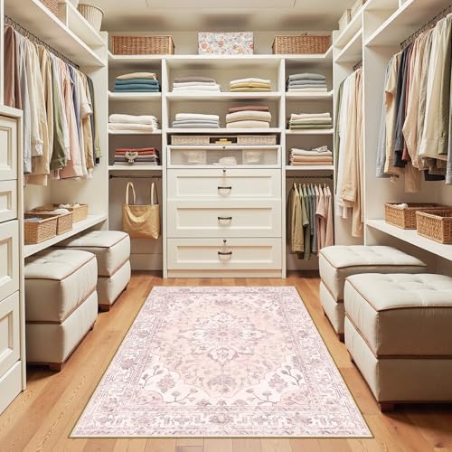 Washable Area Rug (Pink / 3' x 5' (Rectangular))