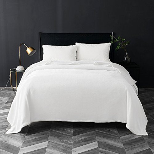 GentleSoft Fleece Blankets King Size White (04 - White / King (108" x 90"))