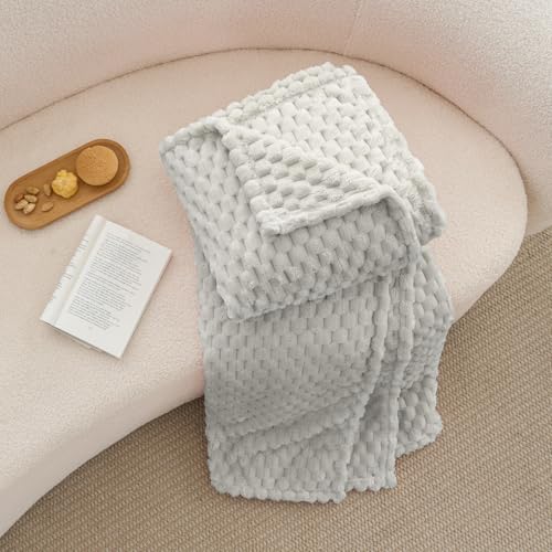 Light Grey Throw Blanket for Couch (Light Grey / Throw(50"x60"))