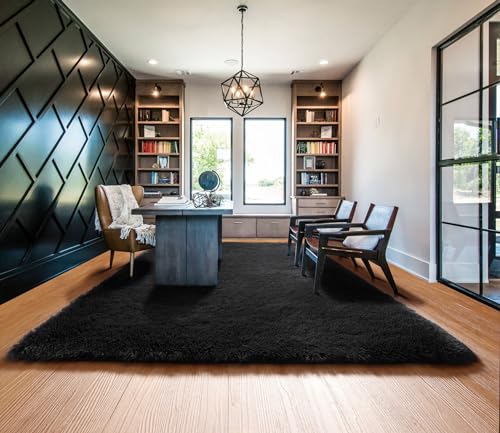 Black Area Rugs 9x12 Living Room (Black / 9' x 12' (Rectangular))