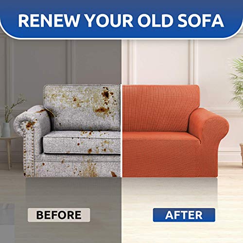 Loveseat Couch Cover (Pureed Pumpkin / Medium)