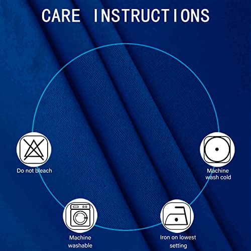 Blackout Curtains 42 x 63 inch (Royal Blue / 42"W x 63"L (Pack of 2))