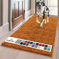 Super Water Absorbent Door Mat Indoor (Orange / 36" x 60")