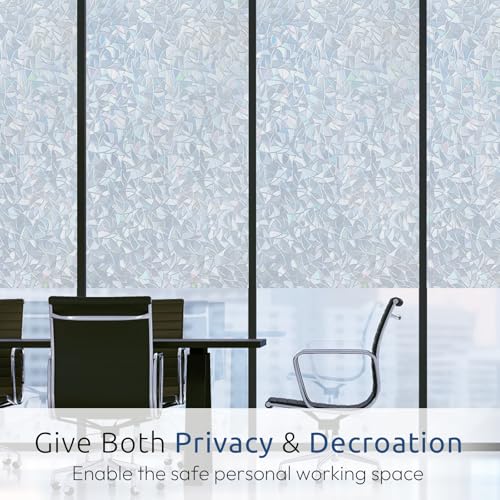 Rainbow Window Privacy Film (29.5" x 78.7" / Silver)