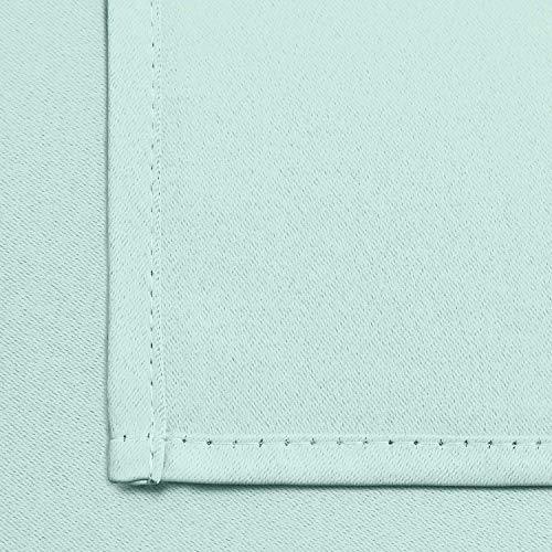 Room Darkening Curtains 52x45 inch Length Aqua (Aqua / 52"W x 45"L (Pack of 2))