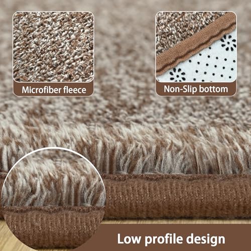 2x6 Runner Rug for Hallway (2' x 6' (Runner) / Matte Brown)