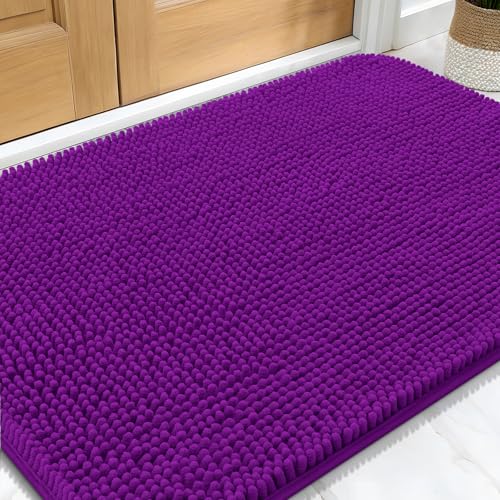 Dog Door Mat for Muddy Paws 30x20 (Purple / 30" X 20")