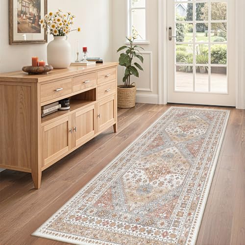 2x6 Runner Rug Non Slip (Orange / 2' x 6' (Runner))