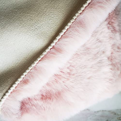 Soft Faux Sheepskin Fur Rug 2x6 Pink Fluffy Bedside Rugs Plush Rug Shag Nursery Carpet Area Rugs for Living Room Bedroom Playing Room Decor (Pink / 2*6 Sheepskin)