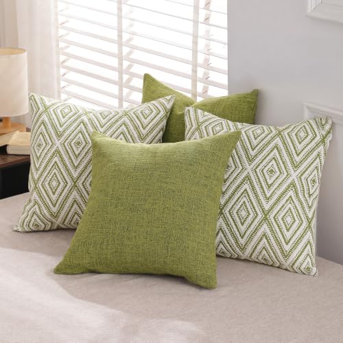 Throw Pillow Covers 20x20 (Green / 20" x 20" (Pack of 4))