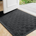 Front Door Mat Outside Entrance (Black / 1'5" x 2'6" (Rectangular))