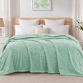 3D Fleece King Size Blanket for Bed (Sage Green / King ( 90x104 IN ))