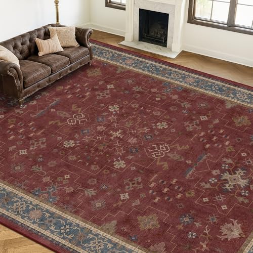 Moroccan Big Rugs for Living Room (10' x 12' (Rectangular) / Burgundy)