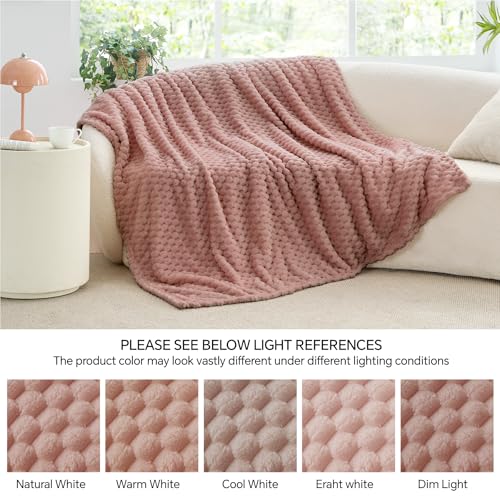 Dusty Pink Twin Blanket for Couch (Dusty Pink / Twin(60"x80"))