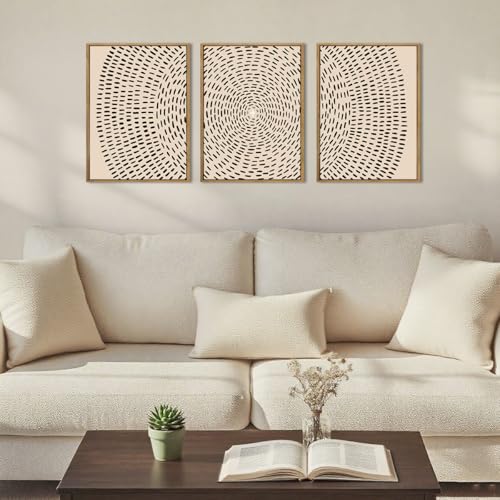 Jesus Wall Art Jesus Feeds The 5000 Canvas Wall Art Framed Christian Wall Decor 12x16 Inch Set of 3 for Living Room Bedroom Office (Jesus / 16"L x 12"W)