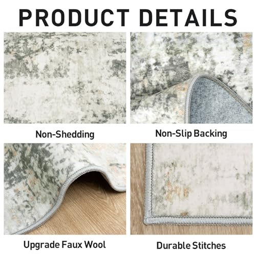 6x9 Area Rugs for Living Room (Grey Brown / 6' x 9' (Rectangular))