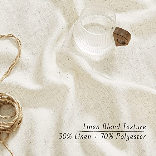 Natural Linen 102 inch Curtains for Bedroom (Natural / 42"W x 102"L (Pack of 2))