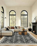 8x10 Area Rugs for Living Room Modern Washable Rug (Obsidian / 8' x 10' (Rectangular))